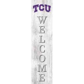 Fan Creations NCAA TCU Horned Frogs Unisex TCU 24" Welcome Leaner, Team, 24 inch