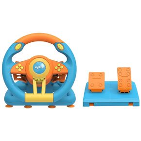 PXN V3 PRO Gaming Racing Wheel and Pedal, Paddles and Shifters, Vibration Feedback, 180-Degree Steering Wheel for Switch, PC, Xbox One, Xbox Series X/S, PS3, PS4 (Blue) in Kuwait