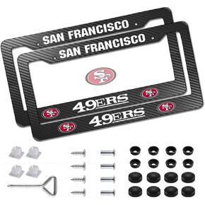 2 حزمة إطارات لوحة ترخيص سوداء للغربان، غطاء لوحة علامة مقاومة للطقس من ألياف الكربون، غطاء إطارات ترخيص المحركات الأمريكية العالمية in Kuwait