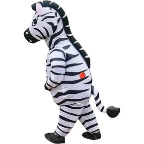 JASHKE Zebra Inflatable Costume Inflatable Zebra Costumes Halloween Costumes Adult