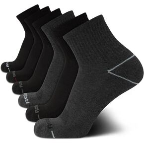 Reebok Men’s Athletic Socks – Cushion High Quarter Cut Socks (6 Pack)