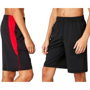 DEVOPS Boys 2~3 Pack Active Athletic Basketball Shorts with Pockets, Active Boxer Briefs