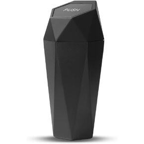 سلة مهملات السيارة من بليلو، سلة قمامة بلاستيكية صغيرة محمولة مع غطاء، حامل قمامة بتصميم ماسي مانع للتسرب، صندوق قمامة صغير مقاوم للماء للسيارات، المطبخ، غرفة النوم، المنزل، المكتب in Kuwait