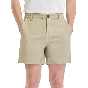 PULI Golf Shorts Men 5" Casual Hiking Flat Front Stretch Hybrid Classic Lightweight with Pockets Travel Summer Quick Dry