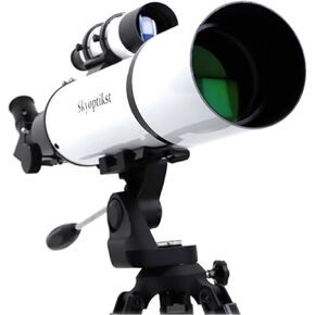 تلسكوب منكسر للسفر من SKYOPTIKST Astro 102AZ Altazimuth لمشاهدة كواكب القمر وسدم السماء العميقة محمول مطلي بالكامل in Kuwait