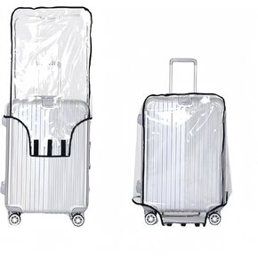 Suitcase Cover Protectors Clear PVC Luggage Cover for Wheeled Suitcase Waterproof Travel Suitcase Cover (30" (21.3" L x 13.4" W x 29.5" H))