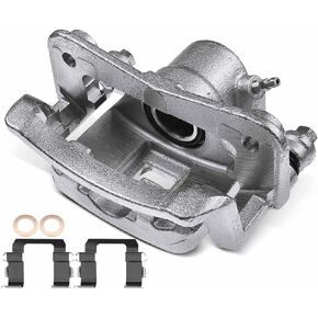 A-Premium Disc Brake Caliper Assembly with Bracket Compatible with Select Acura, Honda and Isuzu Models - SLX, Passport, Amigo, Axiom, Rodeo, Rodeo Sport, Trooper - Rear Left Driver Side