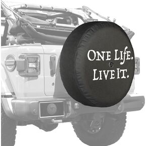Boomerang - One Life Live It - 32" Soft JL Tire Cover for Jeep Wrangler JL (with back-up camera) - Sport & Sahara (2018-2024)
