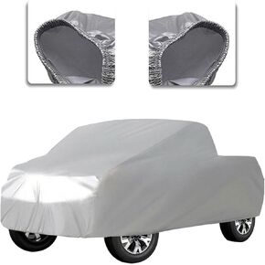 Universal Heavy Duty Outdoor Pickup Truck Cover Windproof Dust Outdoor Protection All Weather Replacement for Pickup Truck up to 260" L x 80" W x 65" H