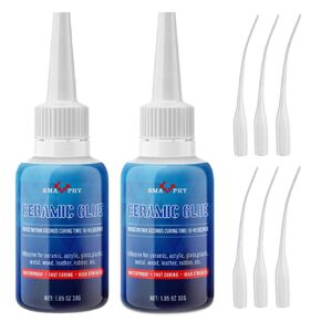 Waterproof Glue - Heat-Resistant Super Glue for Pottery Repair, Instant Strong Adhesive for All Ceramic and Porcelain, 30g