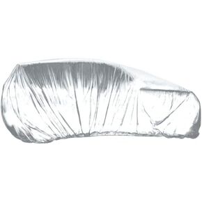 VViViD Universal Clear Plastic Disposable Sedan-Sized Car Cover W/Elastic Band