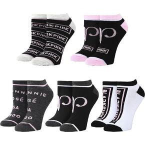 Bioworld Blackpink Group Members Ankle Socks set 5-pack for women