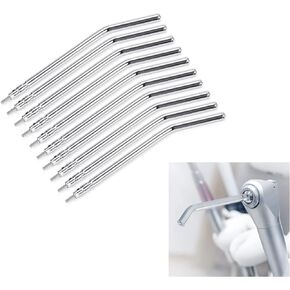 Air Water Syringe Tips Dental Metal 3 Way Syringe Nozzles 10 PCS, Air Water Spray Tips Autoclavable for Dental Clinic, Lab Equipment, Dental Students