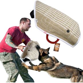 PET ARTIST Jute Puppy Dog Bite Sleeves for Young Dogs Bite Training,Fit German Shepherd/Belgium Malinois/Schutzhund/Pitbull Puppy Training in Kuwait