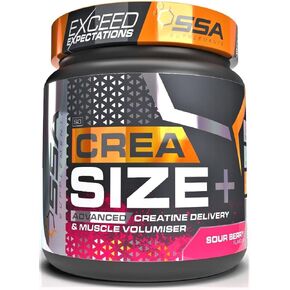 SSA Creatine Monohydrate Powder with D-Ribose for Muscle Gain and Volumization, Rapid Muscle Recovery | Pure Micronized Creatine | Time Release Blend | 1.2lb (Melon Candy)