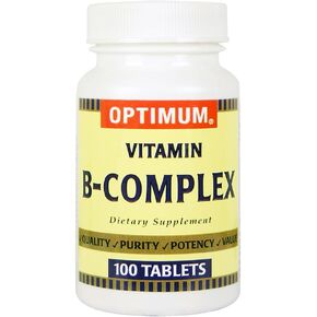 Optimum Vitamin B-Complex Tablets, 100 Count (Pack of 2)