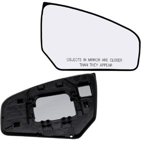 Passenger Side Mirror Glass Assembly With Plastic Backing Plate (Non-Heated) Compatible with 2007-2012 Nissan Sentra (Sedan 4-Door Models)