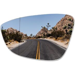 TIKSCIENCE Heated Mirror Glass Driver Side with Backing Plate Fit for Volkswagen CC Eos Passat 2009-2016 Right Side Convex Mirror Glass