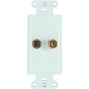 Legrand - OnQ 6.1 Home Theater Expansion Kit, In-Wall Speaker Connection for Speaker Binding Posts for Home Theater Accessories, Fits Standard Single Gang Plates, Brown, F9006BR