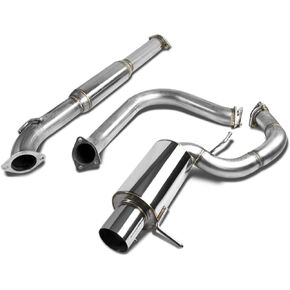 DNA MOTORING CBE-ME00V6 Stainless Steel Cat Back Exhaust System [Compatible with 00-05 Mitsubishi Eclipse V6]