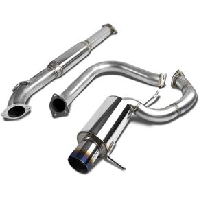 نظام العادم الخلفي للقطط من الفولاذ المقاوم للصدأ CBE-ME00V6 من DNA MOTORING [متوافق مع 00-05 Mitsubishi Eclipse V6]