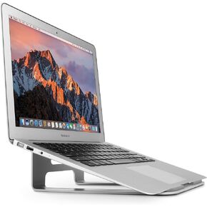 Twelve South ParcSlope لأجهزة MacBook وأجهزة الكمبيوتر المحمولة وiPad Pro | حامل كتابة هجين للكمبيوتر المحمول وإسفين رسم سطح المكتب للكمبيوتر اللوحي (فضي)