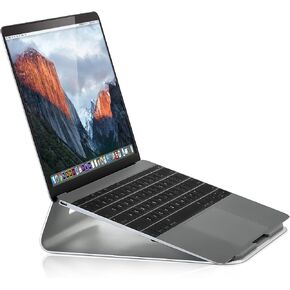 Mount-It! Tilted Laptop Riser for MacBook and iPad Pro - Ergonomic Laptop and Tablet Wedge - Laptop Cooling Stand for MacBook, MacBook Pro, Chromebook, iPad Pro, Drawing Tablets with 11"-15" Screens