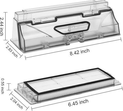 Garbage fighter Dust Bin Box for Xiaomi Roborock S5 MAX/ S6 Maxv /S6 Pure T7/T7 Pro Vacuum Cleaner Replacement Parts with HEPA Filter Accessories in Kuwait