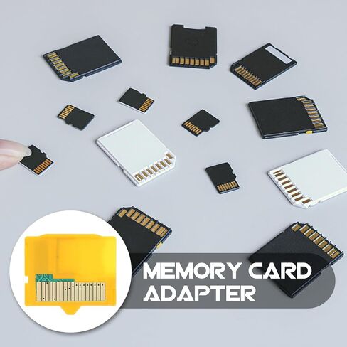 UKCOCO Micro SD Attachment -1 Camera TF to XD Card Insert Adapter Sd Memory Adapter 25 x 25 x 5 mm for Micro SD Micro SD HC Yellow in Saudi Arabia