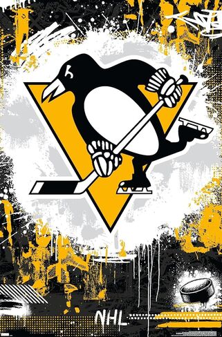 Trends International NHL Pittsburgh Penguins - Maximalist Logo 23 Wall Poster in Saudi Arabia