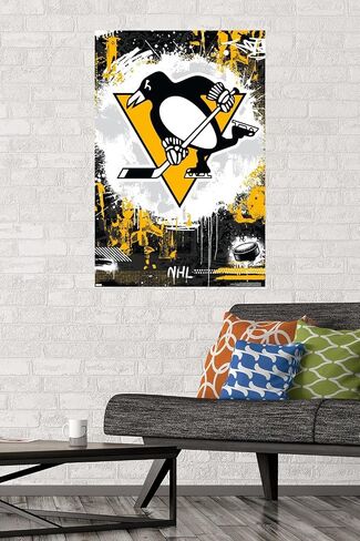 Trends International NHL Pittsburgh Penguins - Maximalist Logo 23 Wall Poster in Saudi Arabia