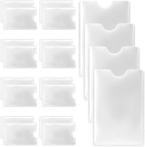 20 قطعة من أكمام حجب RFID من KALIONE، حامل بطاقات RFID، غطاء حماية لبطاقة الرعاية الطبية، غطاء حماية RFID لبطاقة الائتمان لمنع سرقة الهوية، أكمام بطاقة الائتمان المحمولة للنساء والرجال، أبيض in Kuwait