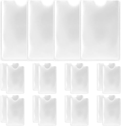 20 قطعة من أكمام حجب RFID من KALIONE، حامل بطاقات RFID، غطاء حماية لبطاقة الرعاية الطبية، غطاء حماية RFID لبطاقة الائتمان لمنع سرقة الهوية، أكمام بطاقة الائتمان المحمولة للنساء والرجال، أبيض in Kuwait