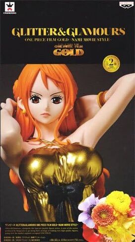 Banpresto One Piece Film Gold Glitter & Glamours Nami Movie Style Action Figure (Gold Dress Version) in Saudi Arabia