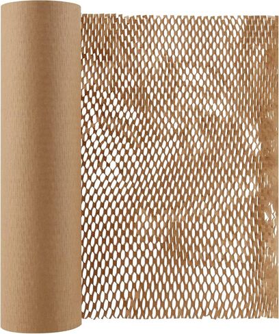 SEHOI 15 inch x 328 feet Honeycomb Packing Paper, Honeycomb Cushioning Wrap, Moving Wrapping Paper, Packing Paper for Moving, Packing and Shipping, Brown in Saudi Arabia