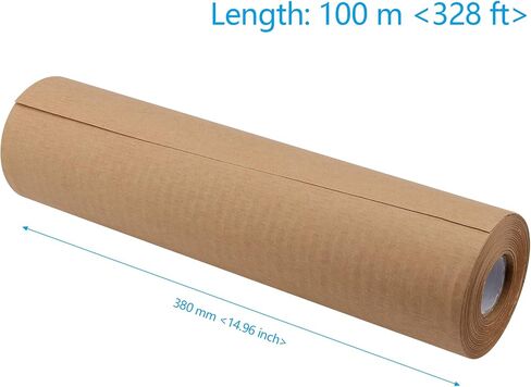 SEHOI 15 inch x 328 feet Honeycomb Packing Paper, Honeycomb Cushioning Wrap, Moving Wrapping Paper, Packing Paper for Moving, Packing and Shipping, Brown in Saudi Arabia