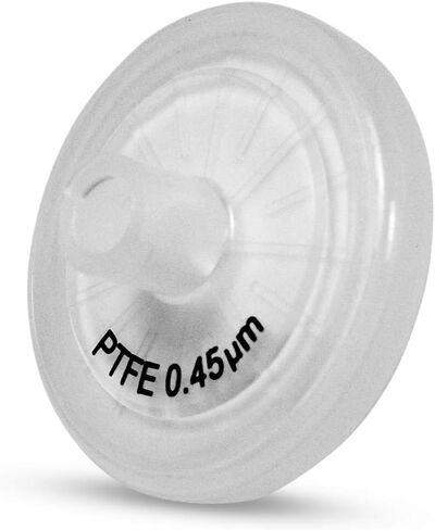 Tisch Brand SF14469 مرشح حقنة بولي تيترافلوروإيثيلين PTFE، 0.45um، 25 مم، 1/pk/100 لكل عبوة | قابلية التبلل: مسعور | الحد الأقصى لدرجة حرارة التشغيل: 130 درجة مئوية | ضغط الانفجار (رطل لكل بوصة مربعة): 87 | in Kuwait