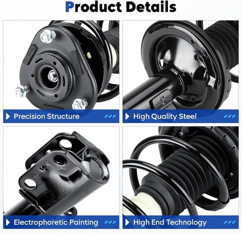 Front and Rear Complete Struts Assembly Shock Absorber Compatible with Scion tC 2005 2006 2007 2008 2009 2010, Replace for 172400L 172391, 4Pcs in Saudi Arabia
