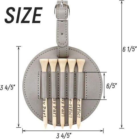 هدايا عيد الأب - بطاقة حقيبة جولف للأب مع مجموعة 5 تي شيرت، أفضل أب حسب الاسم، مجموعة تي شيرتات جولف مقاس 3-1/4 بوصة للآباء، هدية عيد ميلاد مضحكة من ابنة الابن للأطفال، أفكار لحشوة عيد الميلاد للرجال in Kuwait