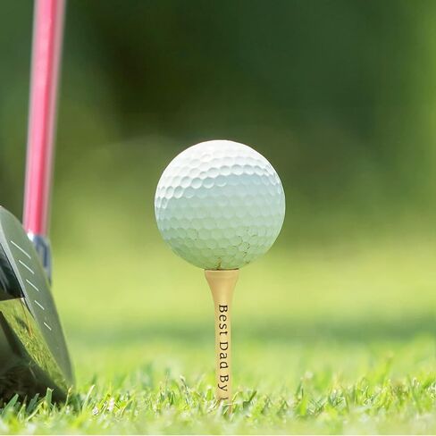 هدايا عيد الأب - بطاقة حقيبة جولف للأب مع مجموعة 5 تي شيرت، أفضل أب حسب الاسم، مجموعة تي شيرتات جولف مقاس 3-1/4 بوصة للآباء، هدية عيد ميلاد مضحكة من ابنة الابن للأطفال، أفكار لحشوة عيد الميلاد للرجال in Kuwait