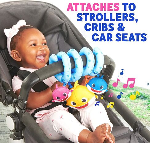 WowWee Baby Shark Official - لعبة أنشطة عربة الأطفال الهز والخشخيشة in Kuwait