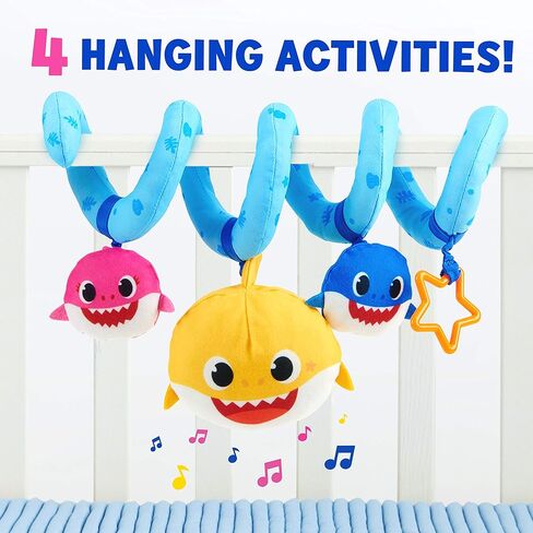 WowWee Baby Shark Official - لعبة أنشطة عربة الأطفال الهز والخشخيشة in Kuwait