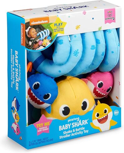 WowWee Baby Shark Official - لعبة أنشطة عربة الأطفال الهز والخشخيشة in Kuwait