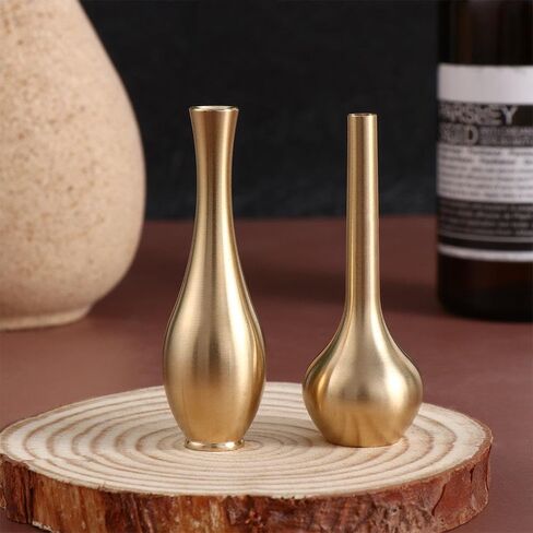 Vintage Miniature Vase for Dollhouse Furniture, Copper Vases Mini Flower Contanir Home Decor for Living Room in Saudi Arabia
