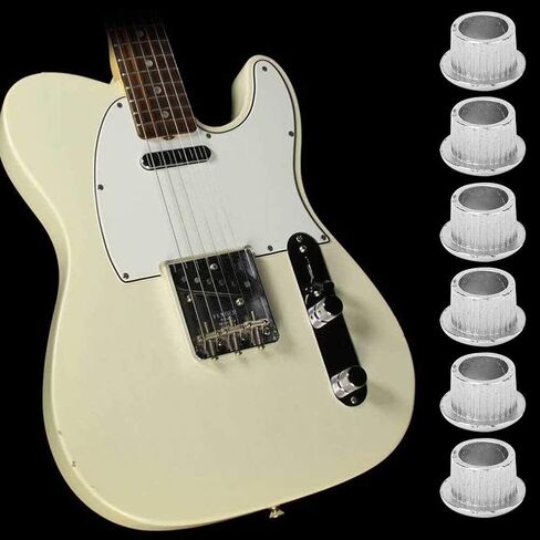 VBESTLIFE Set of 6 Metal Guitar Tuner Tuning Peg Conversion Bushings for Ferrules Repairing Guitar Parts Accessories in Saudi Arabia