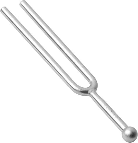 uxcell Metal Tuning Fork - 523 Hz Guitar Tuning Fork for Stress Relaxation, C Tone Musical Instruments Fork for Violin Piano Tuner Sound Device, Silver in Saudi Arabia