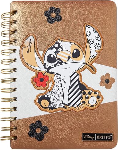 Enesco Disney Britto Midas Lilo and Stitch Flower Notebook Journal, 6 by 8 Inches, Multicolor in Saudi Arabia