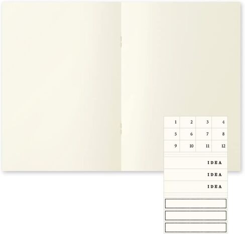 DESIGNPHIL Midori 15305006 Notebook, MD Notebook, Light, A5, Square Ruled, Set of 3, A in Saudi Arabia