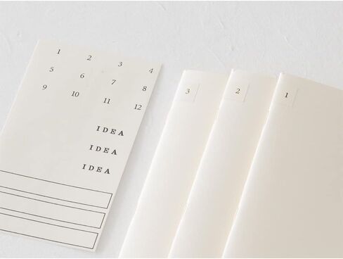 DESIGNPHIL Midori 15305006 Notebook, MD Notebook, Light, A5, Square Ruled, Set of 3, A in Saudi Arabia