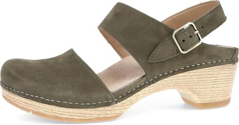 Dansko Lucia Closed-Toe Sandals for Women - Linings from Recycled Materials and Leather for Breathability- Lightweight Rubber Outsole for Long-Lasting Wear in Kuwait